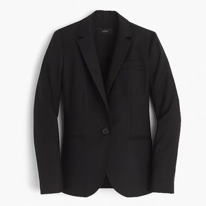 NWOT J. Crew Campbell Italian Wool Black Blazer 12